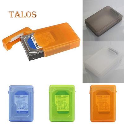 Caixa de proteção à prova de poeira de 3,5 polegadas para armazenamento de unidade de disco rígido SATA IDE HDD Caso gadgets de computador