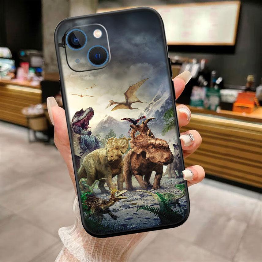 Dinosaur Shell Phone Case for Samsung Galaxy A11 A12 A13 A15 A52S A53 A55 A56 A70 A71 A72 A73 F06 F16 F56 S10 Plus S10e