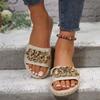 Crystal Gold Metal Chain Flat Sandals Women 2026 Summer Fashion Slip On Platform Pu Leather Slippers Woman Light Weight Slides