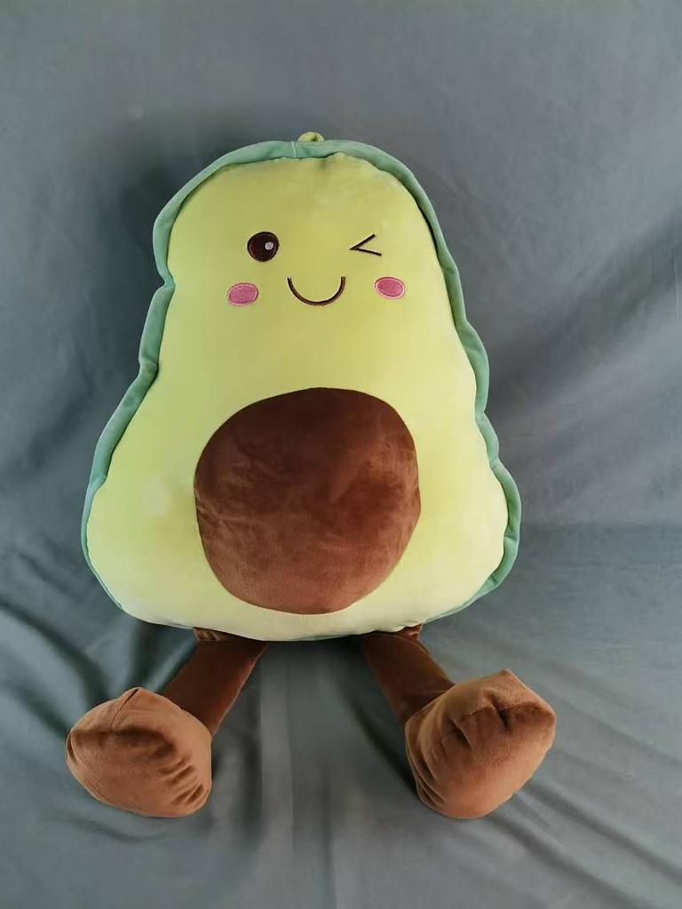 30-85cm 3D Avocado Stuffed Plush Toy Cute Filled Doll Fruit Cushion Pillow Soft Plush Doll Toy Kids Baby Girls Birthday Gift