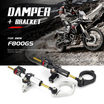 Motorcycle Accessories Steering Stabilize Damper Bracket Mount CNC Aluminum For BMW F800GS F 800 GS 2008 - 2017 2016 2015 2014