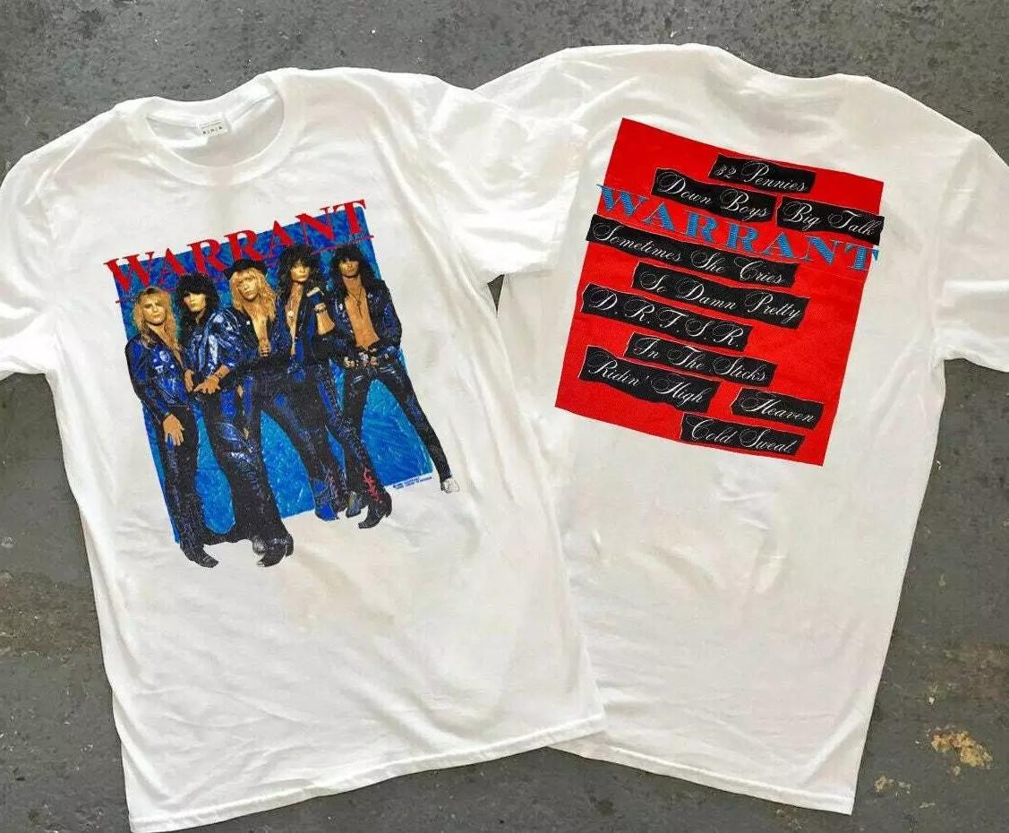 VTG WARRANT 80 DRFSR Concert Tour 1989 White All Size Shirt S
