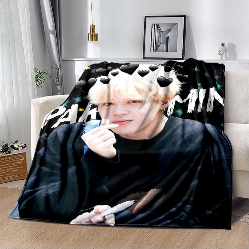 

29 Стиль Нова Kpop Пледна ковдра JIMIN Кім Сок Джин Зірка, М яка плед-ковдра для дому Спальні Ліжка Дивана Подорожей Офісу Покривало Діти 180x230cm