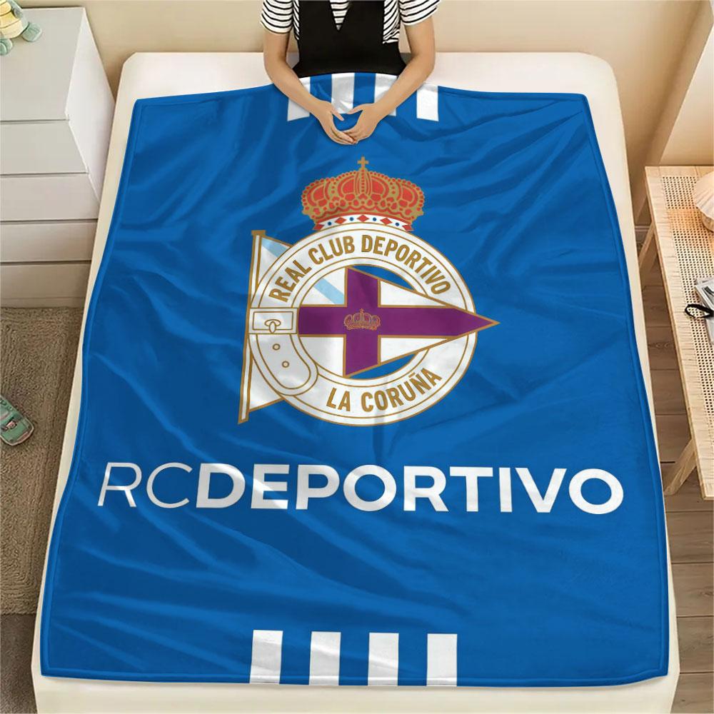 Deportivo Logo Blanket, High Quality Comfortable for All Seasons, Home Decor, Warmth and Comfort