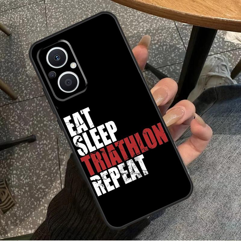

Triathlon Tri Life Swim Bike Run Case For OPPO Reno 7 8 10 Pro 8T 2Z 4Z 5Z 6 Lite OPPO Find X6 Pro X2 X5 Lite X3 Neo Cover OPPO Find X3 Neo