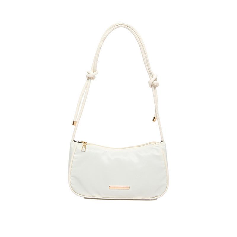 Модная мягкая подмышечная сумка из ПУ для женщин, трендовая летняя сумка-тоут для commuters белый