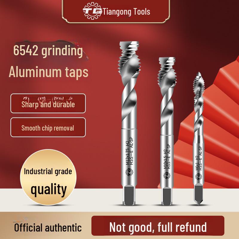 Tiangong High-Speed Steel Aluminum Tapping Machine for Spiral Groove and Aluminum Parts, 3-12mm