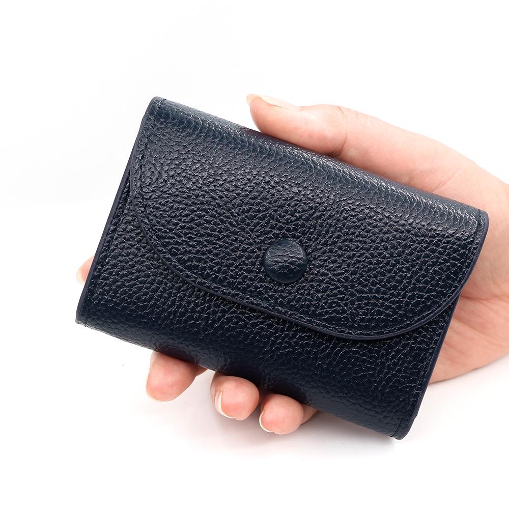 Large Capacity Soft PU Leather Coin Purse and Card Holder with Zipper