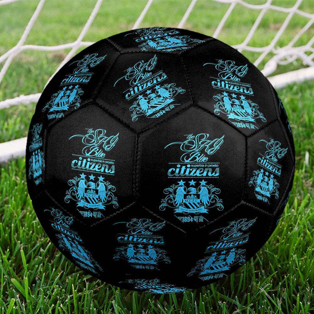 1pc Manchester City Water Sports Size 5 Soccer Ball PVC Football Sports Matches Training Outdoor Games Beach Elastic Balls 070118