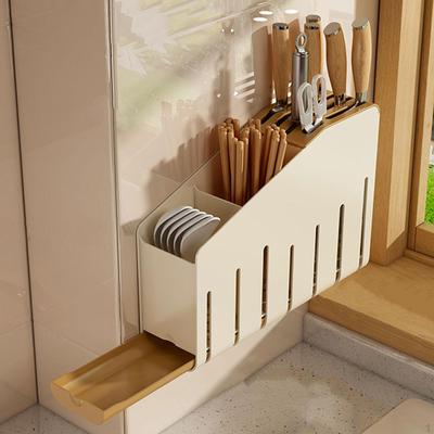 Entwässerung Besteck Rack Messer Halter Küche Organizer Zubehör Kochen Utensil Essstäbchen