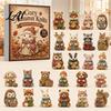 Holiday Countdown Gift for Kids Knitting Animal Advent Calendar 24 Acrylic Ornaments Cozy Autumn Knits Creative Friends Cute Ornaments Christmas