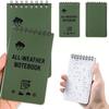 Mini Size Mini Pocket Notebook Lined Pages All Weather Notepad Waterproof Notebook  Outdoors Use