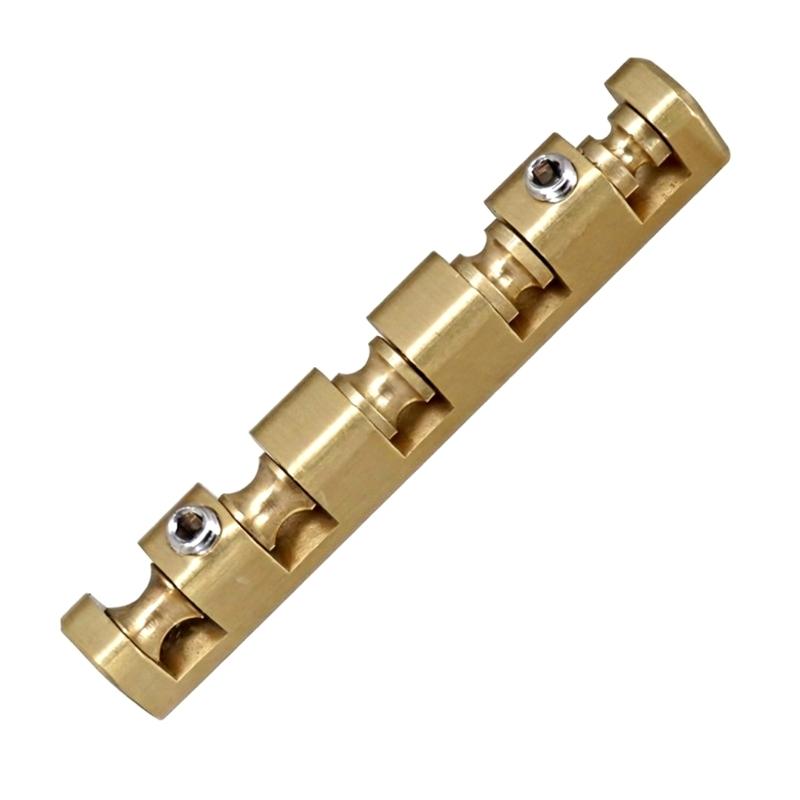 Brass Bass Guitar Nut Roller Adjustable Height for Enhanced Resonance Size Includes Base Plate and Accessory