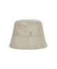 Bajal Studded Drop Oversized Wool Bucket Hat Beige