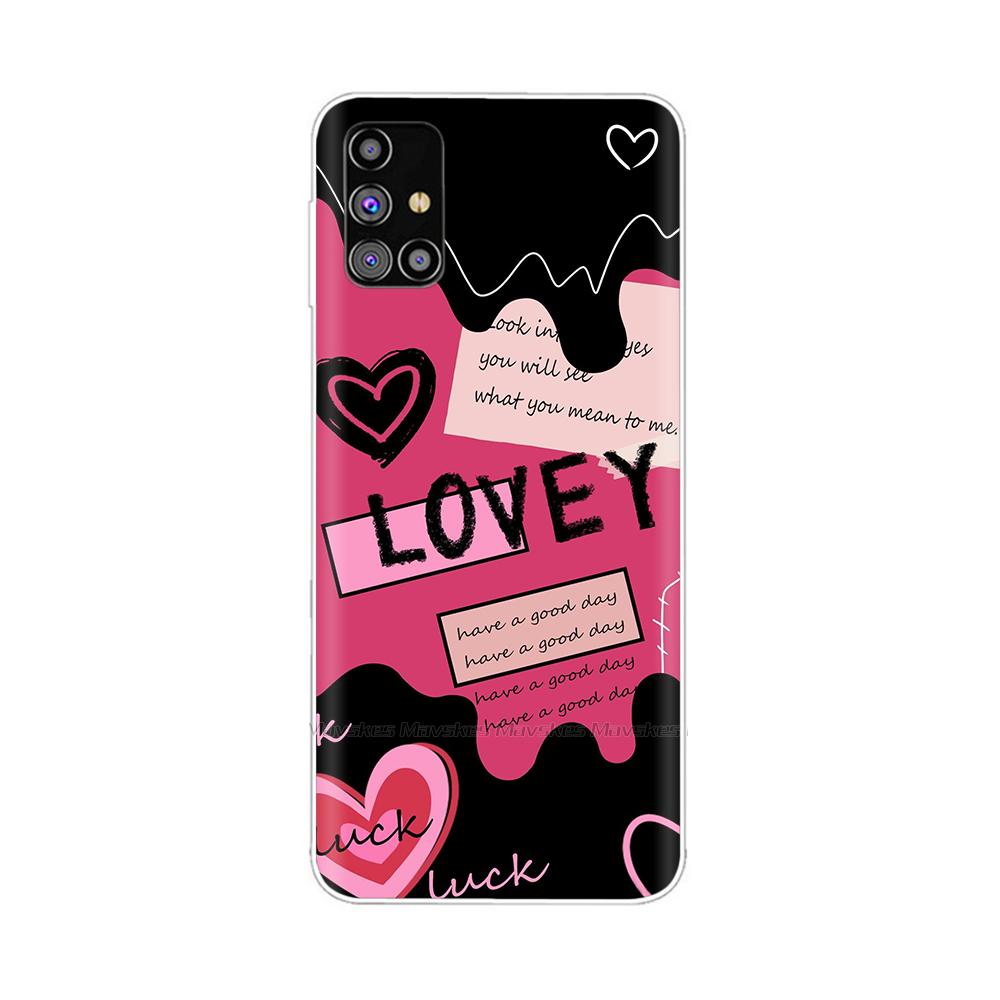 For Samsung Galaxy M51 Case SM-M515F Phone Case Creative Full Protection TPU Back Cover For Samsung M51 M 51 Soft Silicone Funda