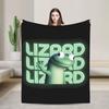 Hoppers Glow Text Tom Lizard Meme  Blankets  Wool Funny Breathable Throw Blanket for Bedspread Spring Autumn,