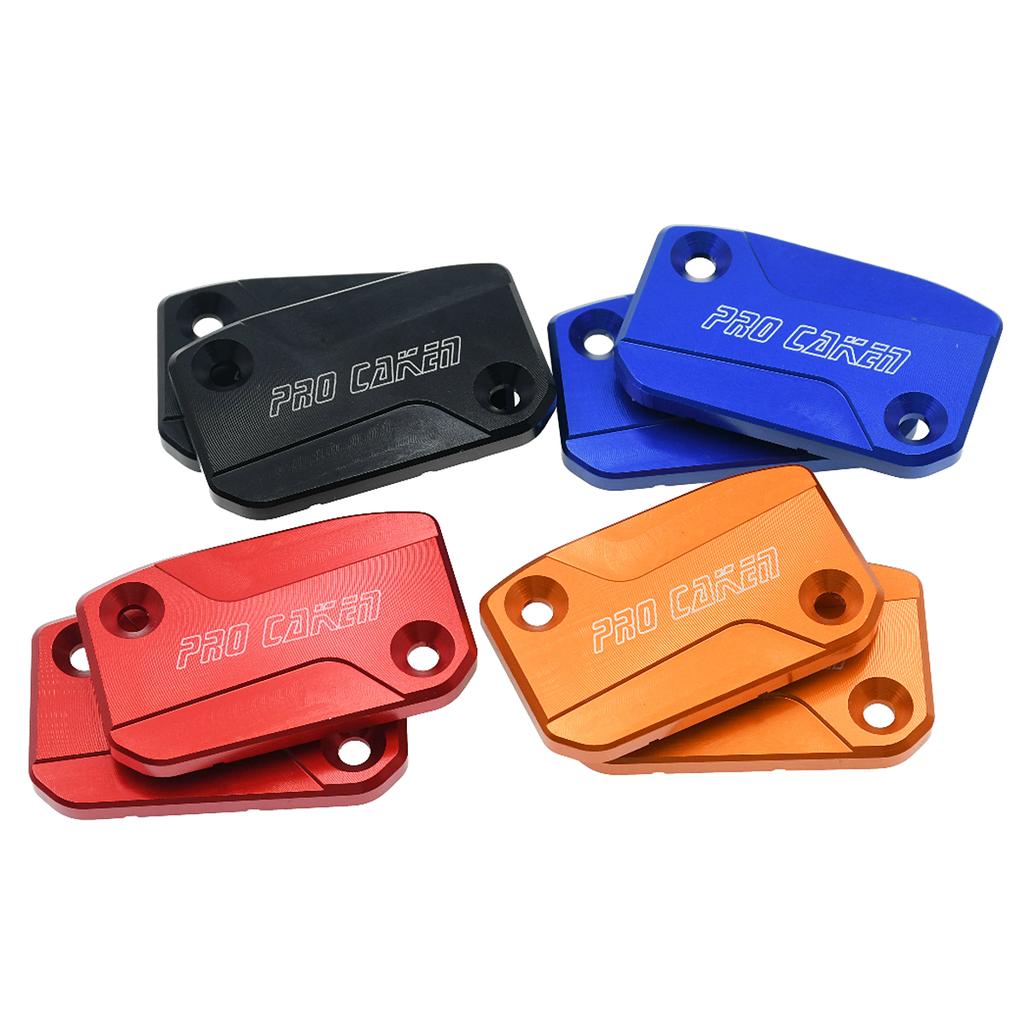 CNC Front Brake & Clutch Fluid Reservoir Cover Cap For KTM 125 150 200 250 300 350 450 500 EXC EXCF SX SXF XCF XCW TPI Six Days