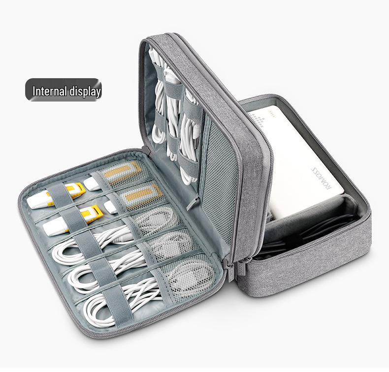 Multi-Device Digital Storage Case: Earphones, Cables, Hard Drives, Power Banks