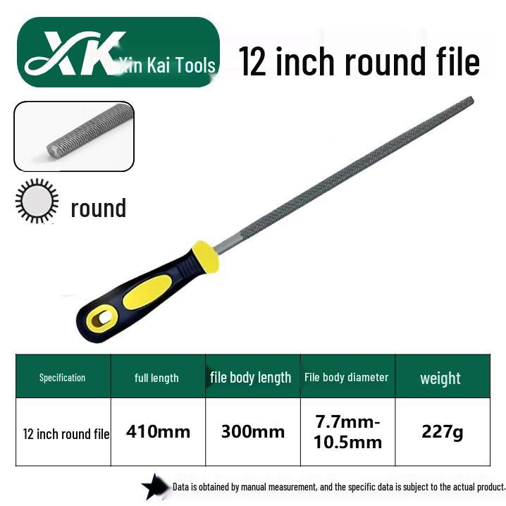 Steel Grinder File - Flat & Triangular Medium-Tooth Wear-Resistant Metal File