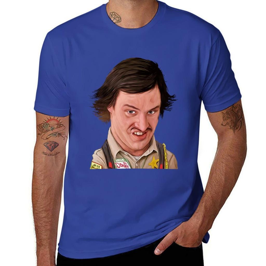 Scary Movie Officer Doofy T-Shirt Shirts Graphic Tees Anime Aesthetic Clothing Sublime Mens T Shirt Graphic