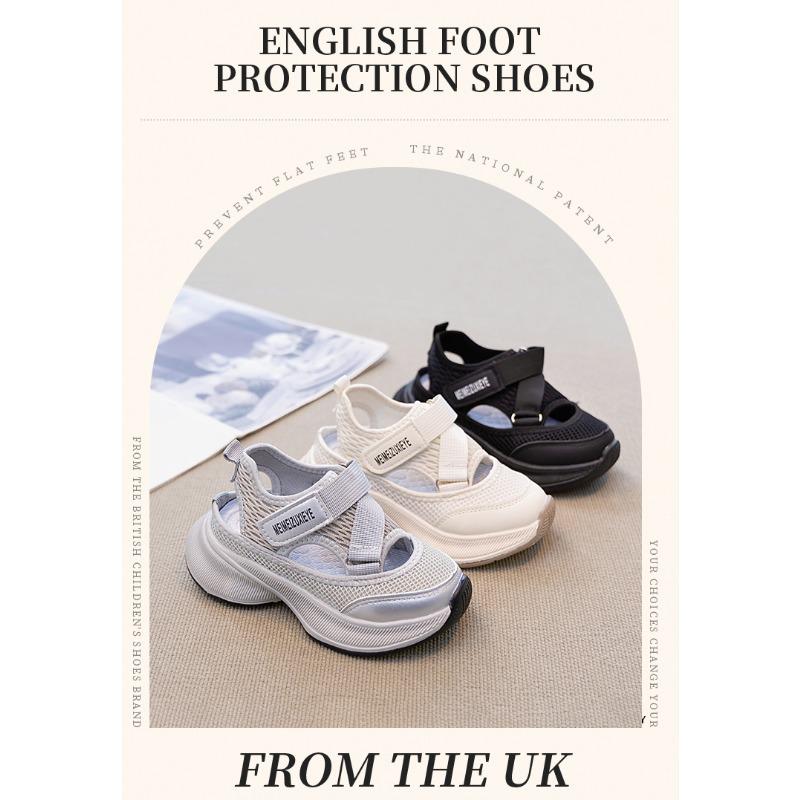 New Summer Kids' Sports Sandals - Functional Soft Sole Closed-Toe Shoes for Big Girls & Boys