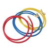 3pcs 150cm Refrigerant Charging Hose Air Conditioner Charging Hose 1 4in Fits for R12 R22 R502 Refrigerants Blue Red