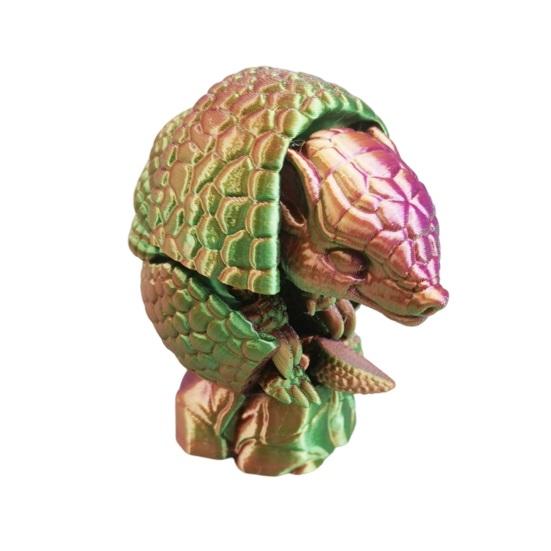 

3D Printed Pangolin Figurine Movable Joints Mini Pangolin Figure Articulated Animal A