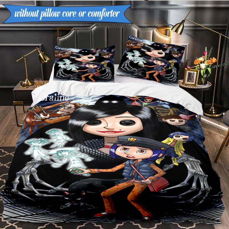 Fantasy In horror mother 3pcs K-pop music group Bedding set,Ideal for Bedroom, Dormitory,Including Duvet Cover And 2pcs Pillowcases,Fan gifts