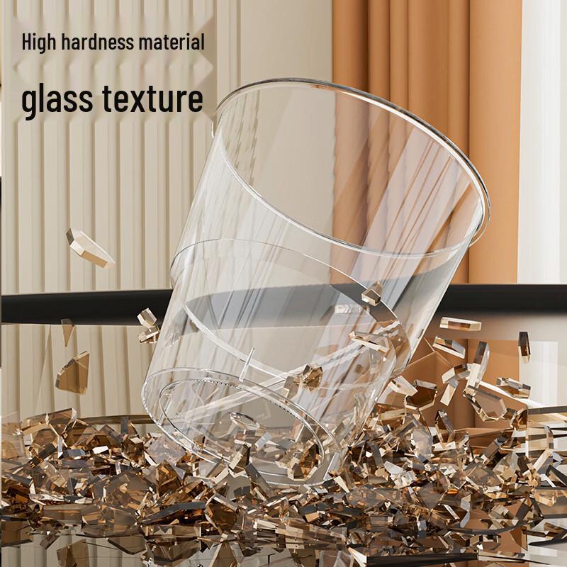 OLOEY Disposable 150ml Octagonal Thickened Plastic Aviation Cups - 50 Pack