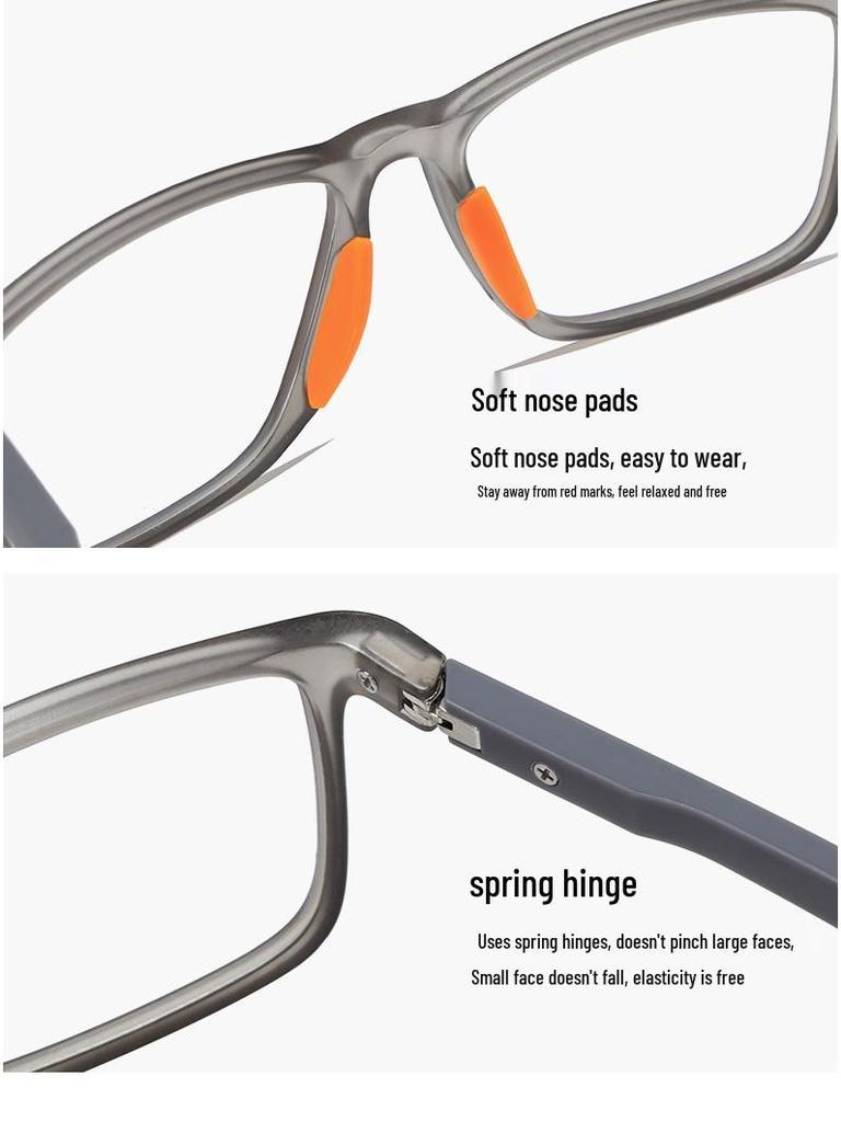 New Unisex Color-Changing TR90 Reading Glasses: Ultra-light, Anti-Slip, Anti-Blue Light, Indoor/Outdoor Sports Design.