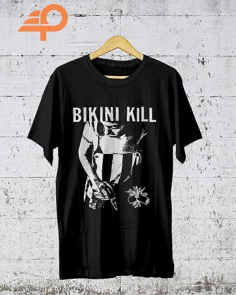 Bikini Kill T-shirt Black Cotton All size S-5XL BS1756 XXL