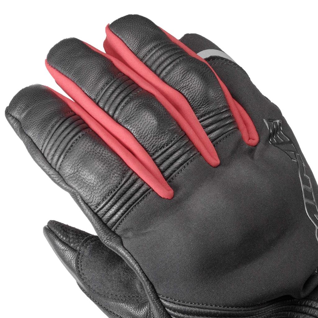 Protective Touring Winter Gloves for Motorcycles L 1281 Waterproof Cold Protection Carbon Stretch Material Protector for [Komine] Black/Red GK-836
