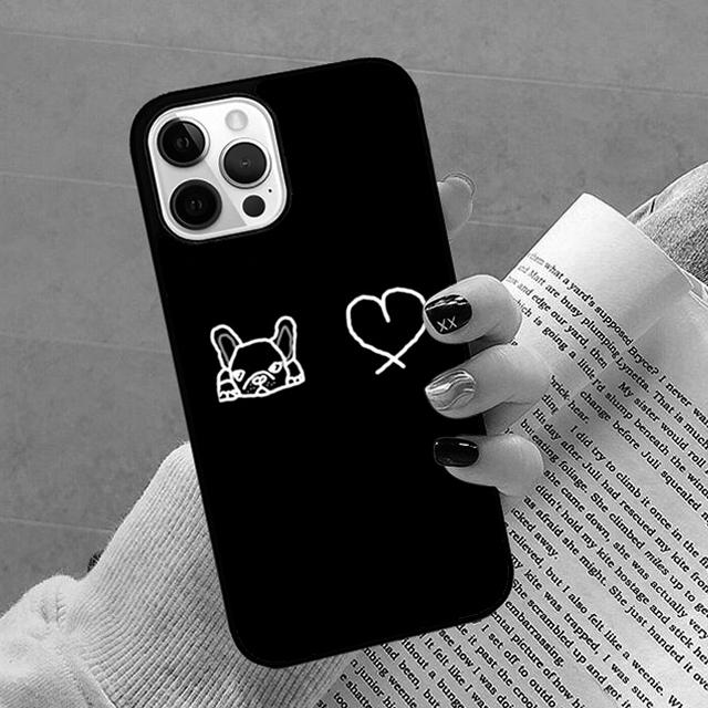 Autumu French Bulldog Art Phone Case Cover for iPhone 17 Air 16 16e 15 12 11 13 14 Pro Max Apple Plus Coque