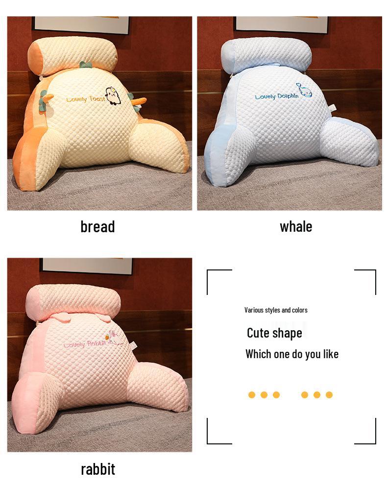 Large Soft Headboard Cushion and Lumbar Support Pillow for Bed, Sofa, or Office