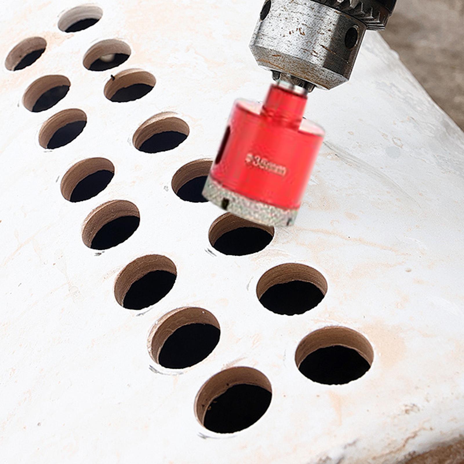 Hole Saw Drill Bit High-Precision Dry Use Porcelain Granite Hole Saw Set For Home Renovation Wall Repair Electrical Wiring