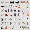 50 Halloween Series Graffiti Stickers Children's DIY Stationery Stickers Water Cup Suitcase Decoration Stickers