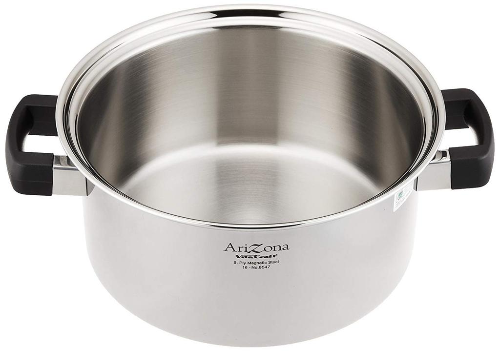 Vita Craft Arizona 24cm Silver Saucepan with Recipe Included, 8547