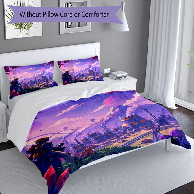 3Pcs Sci Fi Adventure Bedding Quilt Set Quilt Cover Gift For Fans 1 Duvet Cover 2 Pillowcase Game104