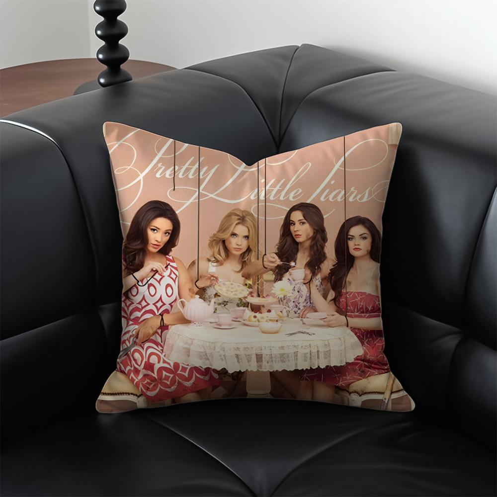 

PPretty Little LLiars tv Cushion Cover Pillow Case Antidustmite Invisible zipper silky plush cushion 30X30cm