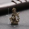 New retro brass ornament, car keychain pendant, Buddha statue safety pendant, handmade collection