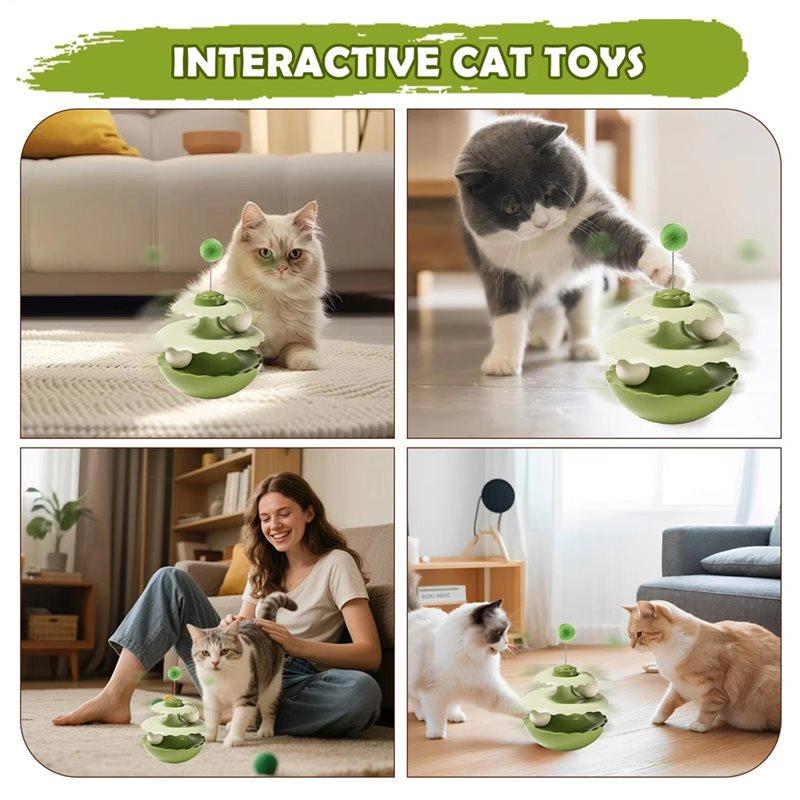 2025 Trend Interactive For Indoor Cats Bored Animals Teaser Kitten Ball Track For Living Room Bedroom