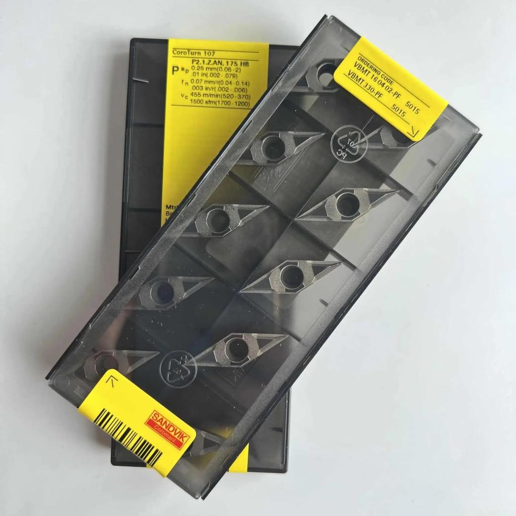 Original Sandvik / VBMT160402-PF 5015 /Carbide CNC Blade 10 PCS