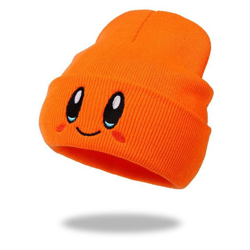 

Cute Eye Embroidery Beanie Trendy Candy Color Couple Beanies Casual Coldproof Knit Hats For Women & Men For Kids 54cm-58cm