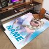 Custom Frozen Mat Personalized Name, Polyester Washable Indoor Entryway Rug, Gift for Christmas, Easter, Thanksgiving Day