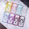 Compatible with iPhone 11 Pro Max 2-in-1 Transparent Magnetic Phone Case, Apple 11 Translucent Color Full Coverage Protective Case