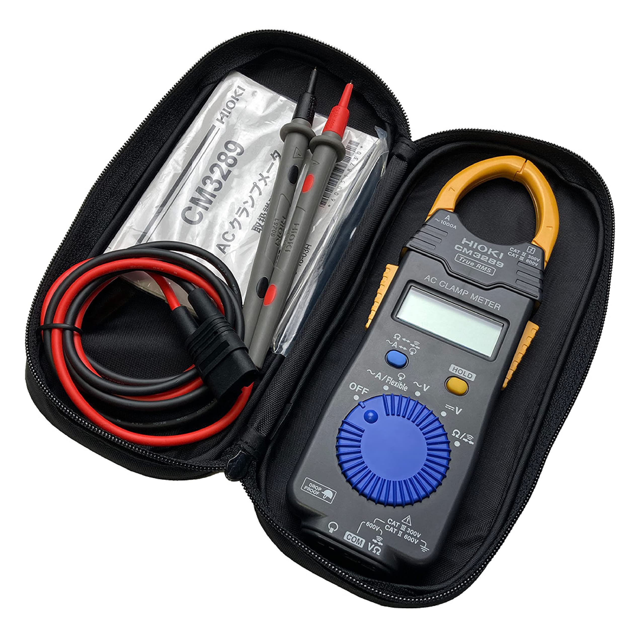 

HIOKI AC Clamp Meter CM3289 AC 1000A True RMS Value RMS AC Current Easy to Pinch Made in Japan Carrying Case Included