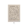 Boho Abstrakte Schwarze Beige Blumen Blätter Poster Bohemian Linienkunst Leinwanddrucke für Schlafzimmer Wohnzimmer Wanddekoration