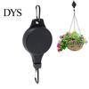 Indoor Outdoor Plant Hanger Hook Pulley Hanger, Adjustable Ceiling Hook, Heavy Duty No Drill Hanging Retractable for Garden Baskets, Bird Feeders