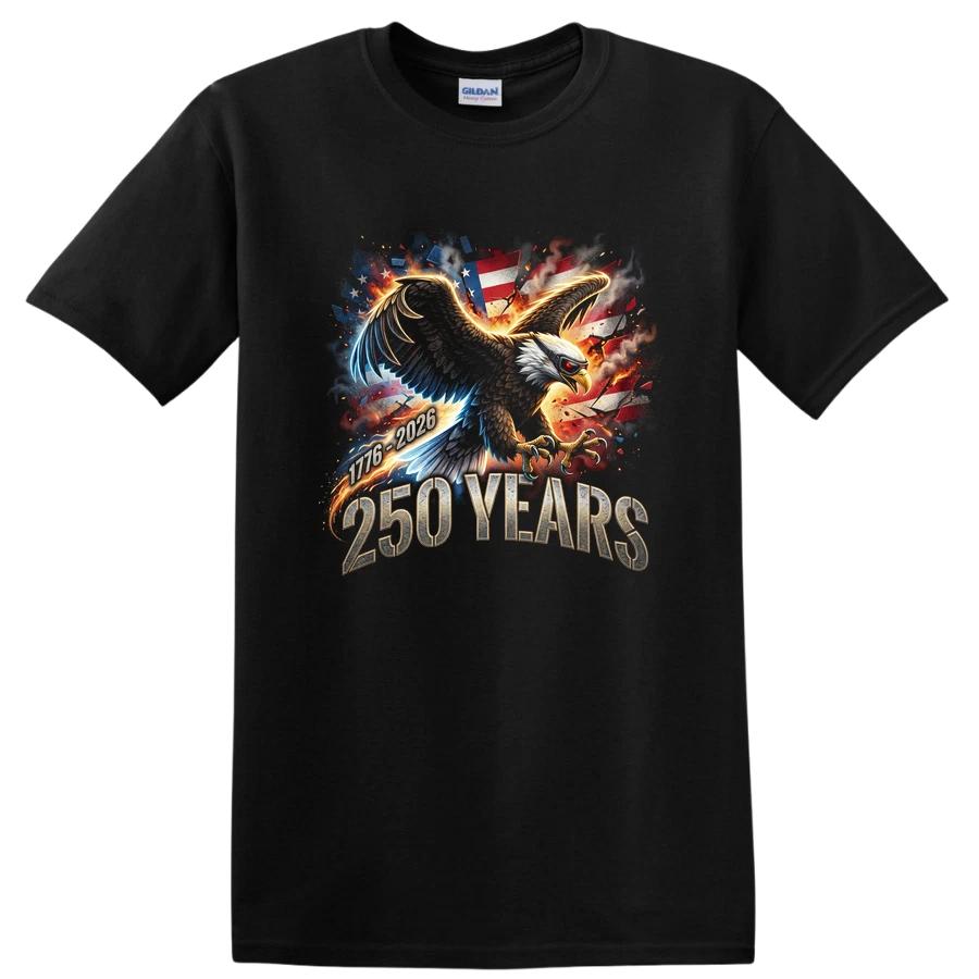 USA 250 Years Anniversary Eagle Graphic T Shirt for Patriotism Vintage Tee M
