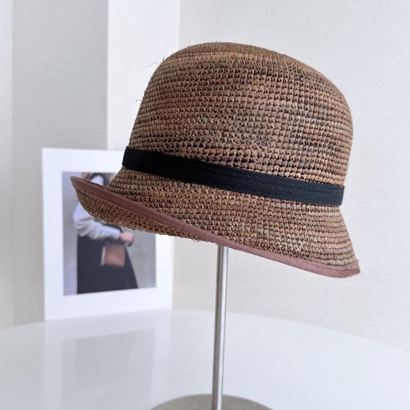 Natural Raffia Hand-woven Sun Hat for Women Summer Sun Protection UV Wide Brim Beach Straw Hat Korean Designer Block Hat